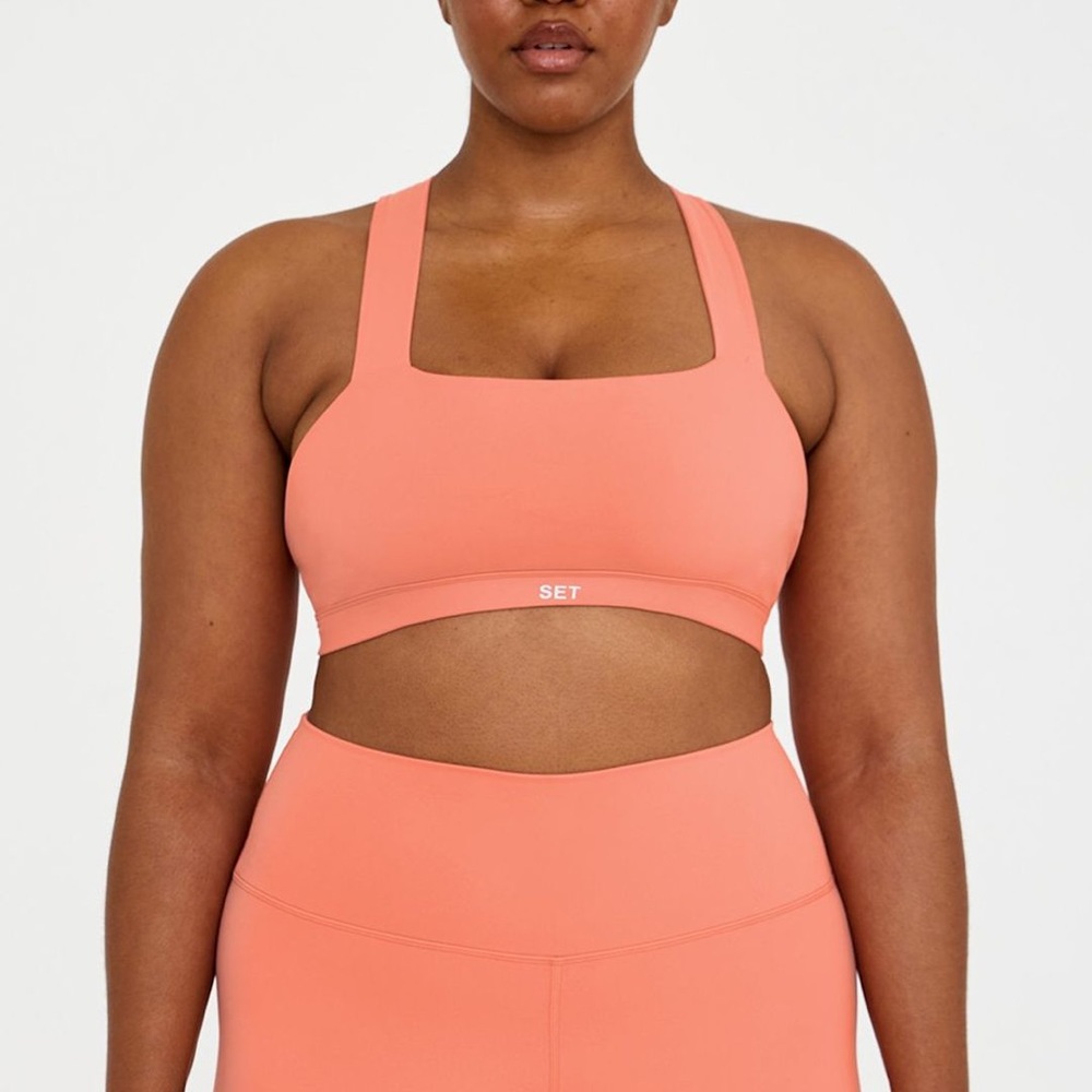 NWOT SET active set - luxform - coral sz M